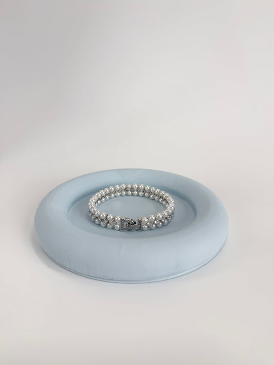 Double-row Freshwater Pearl Bracelet
